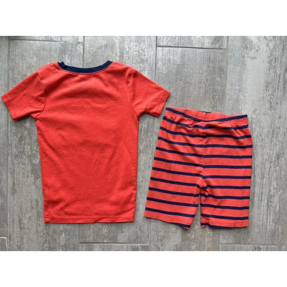 Fire Truck Chief Rescue Squad Police 2 Piece Pajama Set Pjs Toddler Boys 5 Sleep
